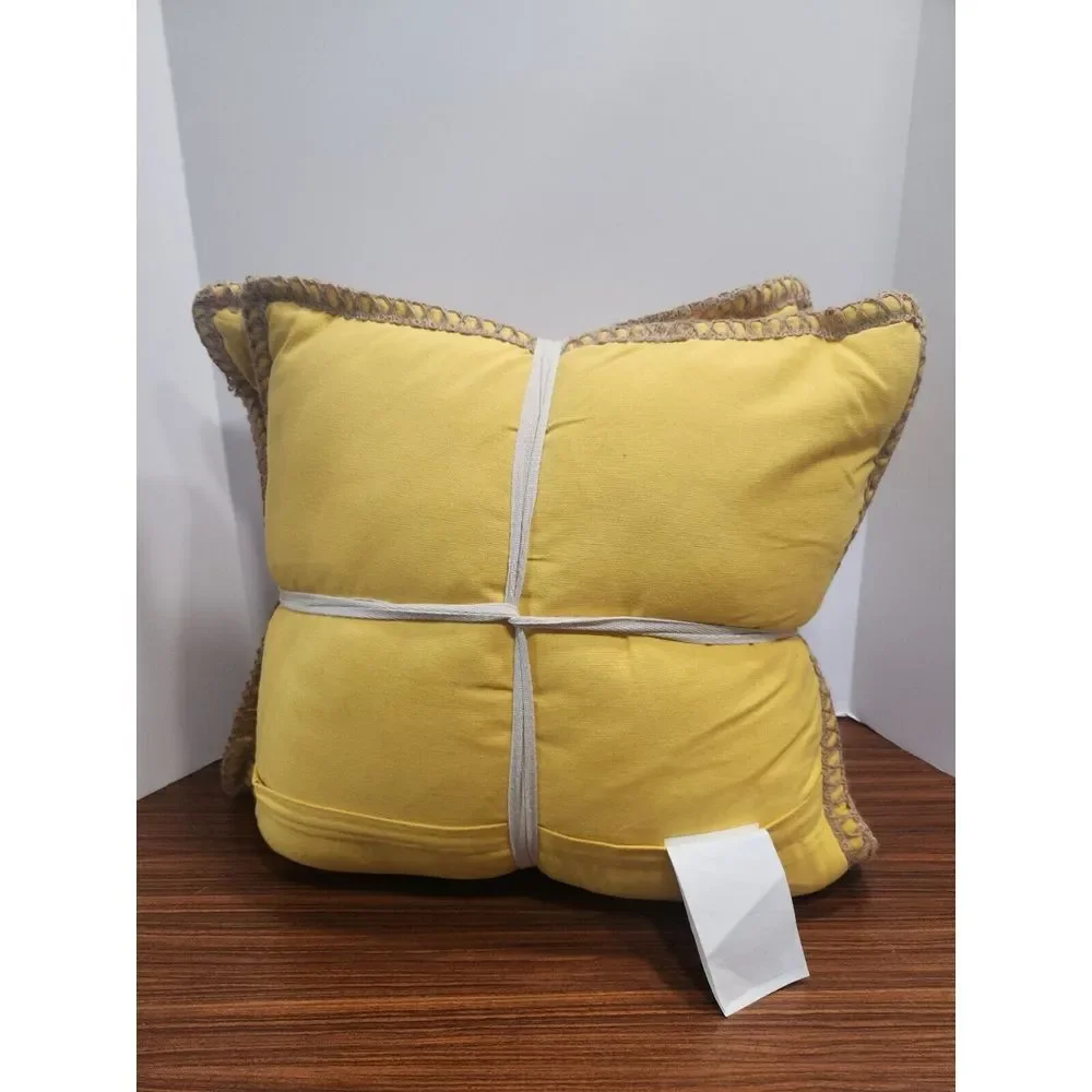 2 New Yellow Brown Fall‎ Pumpkin Pillows by Love, MARLO Lorenz 20